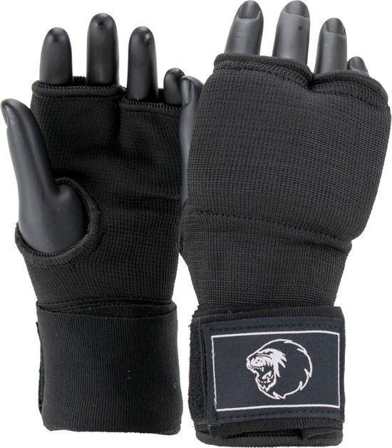 Super Pro Combat Gear Binnenhandschoenen Met Bandage Zwart/Wit Extra Large