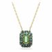Swarovski Sublima hanger, Octagon-slijpvorm, Groen, 18k gouden afwerking