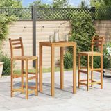 vidaXL Acacia Wood Terrace Stool - Set of 2