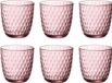 Bormioli Rocco verre à eau Slot - 29 cl - Rose - Set-6