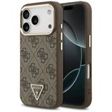 Guess hoesje - Geschikt voor iPhone 17 Pro en iPhone 18 Pro - MagSafe - Bruin