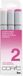 Copic Sketch Color Fusion 2 markeerstift 3 stuk(s) Beitel/penseelpunt Lichtroze, Lichtroze, Roze