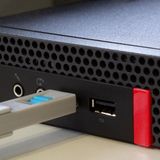 LogiLink USB-C veiligheidsslot, 1 sleutel / 4 sloten, grijs