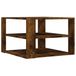 vidaXL Salontafel 58x58x40 cm bewerkt hout gerookt eikenkleurig