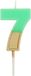 Folat Kaars Retro Cijfer 7 Groen - 5 cm