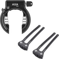 Axa Solid Ringslot Zwart + Flex Mount Bevestiging Zwart