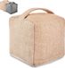 Merkloos Deurstopperzak Wasbaar Hoes - Extra Zwaar 1Kg - met Draagbeugel - Voor Thuis & Kantoor - Antislip Pads - Beige