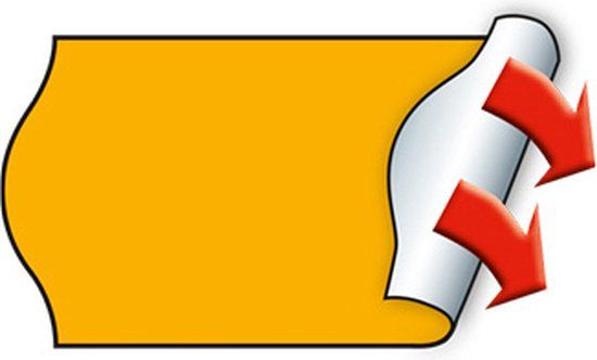 Meto Price Tag - Permanent - 22 x 12 mm - Orange - Paper - Germany - 4059732202257