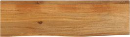 vidaXL Tafelblad met natuurlijke rand 110x30x2,5 cm massief mangohout