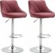 AndOutdoorMatch Tabouret de bar Luxe Jared - Bordeaux - Set de 2