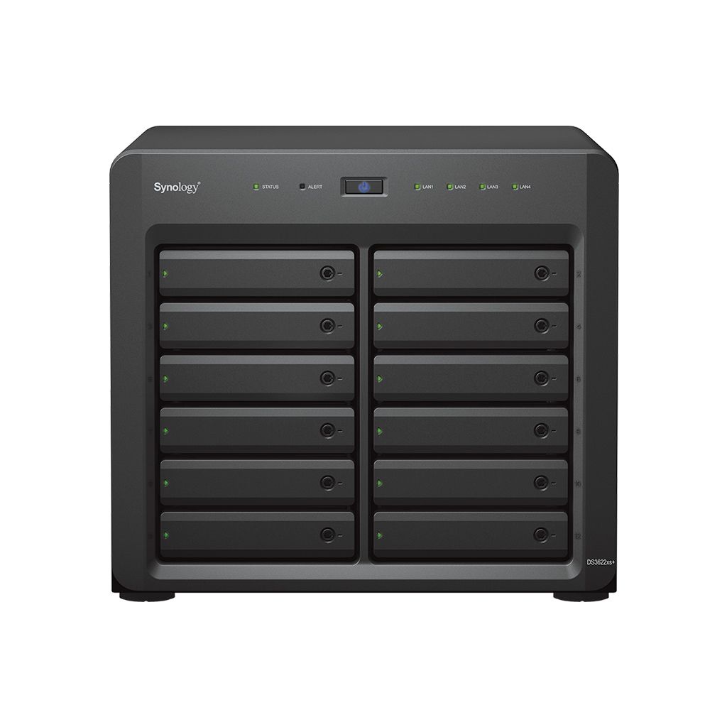 Synology DiskStation DS3622xs+ NAS Server - Intel Xeon D-1531 - 16GB RAM - 12-Bay - Black