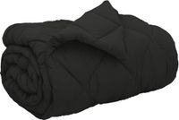 vidaXL Winter Dekbed 155 x 220 cm 450 gsm Microvezel (100% polyester) Zwart