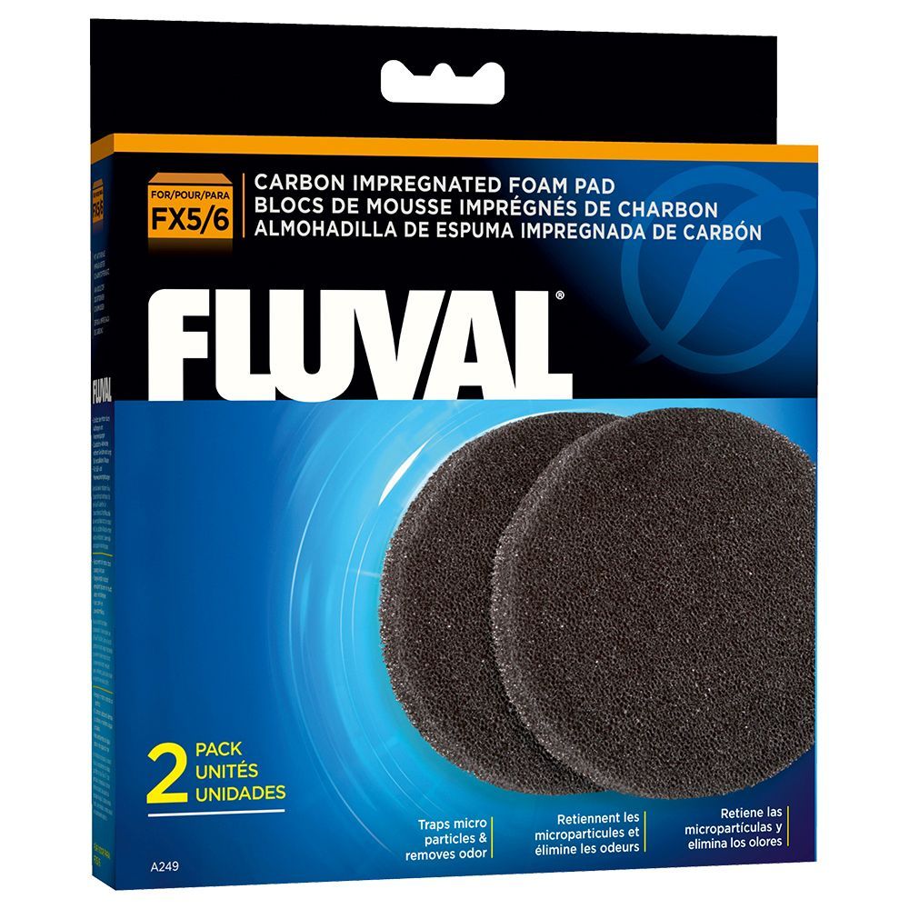 Fluval FX Filterspons met Actieve Kool - 2e set, FX 5/6