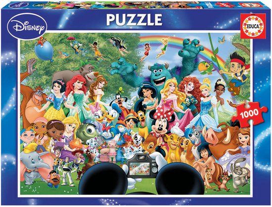 Educa - De wondere wereld van Disney II - 1000 stukjes - Puzzel