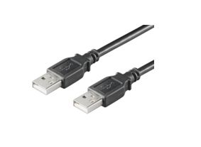 MicroConnect USB 2.0 Kabel - Type A Male / Type A Male - 1m - Zwart