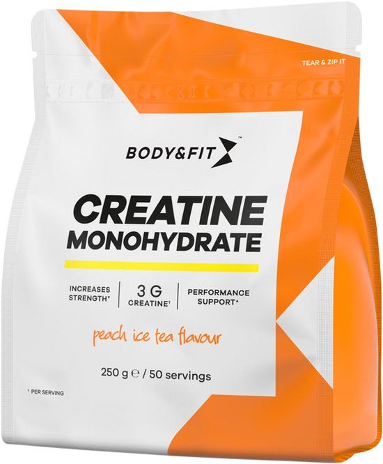 Body & Fit Creatine Monohydrate Peach Ice Tea - 250 gram