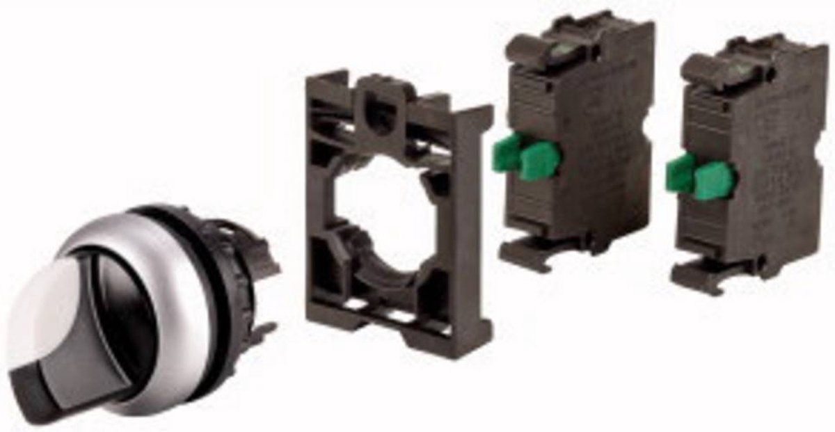 Eaton M22-WKV-2K10-BVP Keuzetoets Kunststof frontring Tuimel Zwart 1 stuk(s)