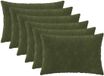 vidaXL - Kussensloop - 6 stuks - HEERLEN - Groen - 50 x 80 cm - Katoensatijn