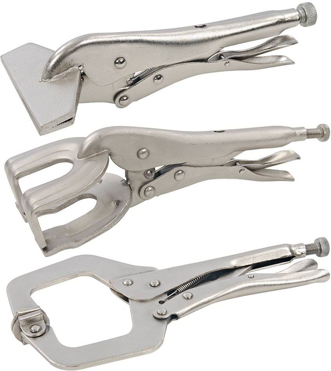 Silverline 3-delige las tangen set