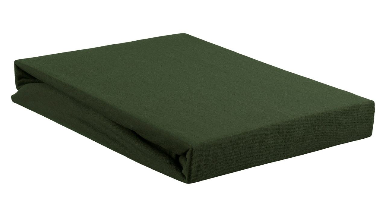 Beddinghouse Jersey Split-topper Hoeslaken - 160x220 cm - Dark Green