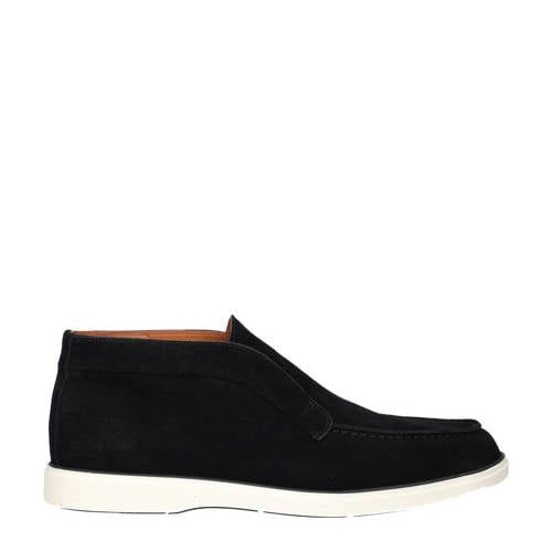 Nelson suède enkelboots zwart