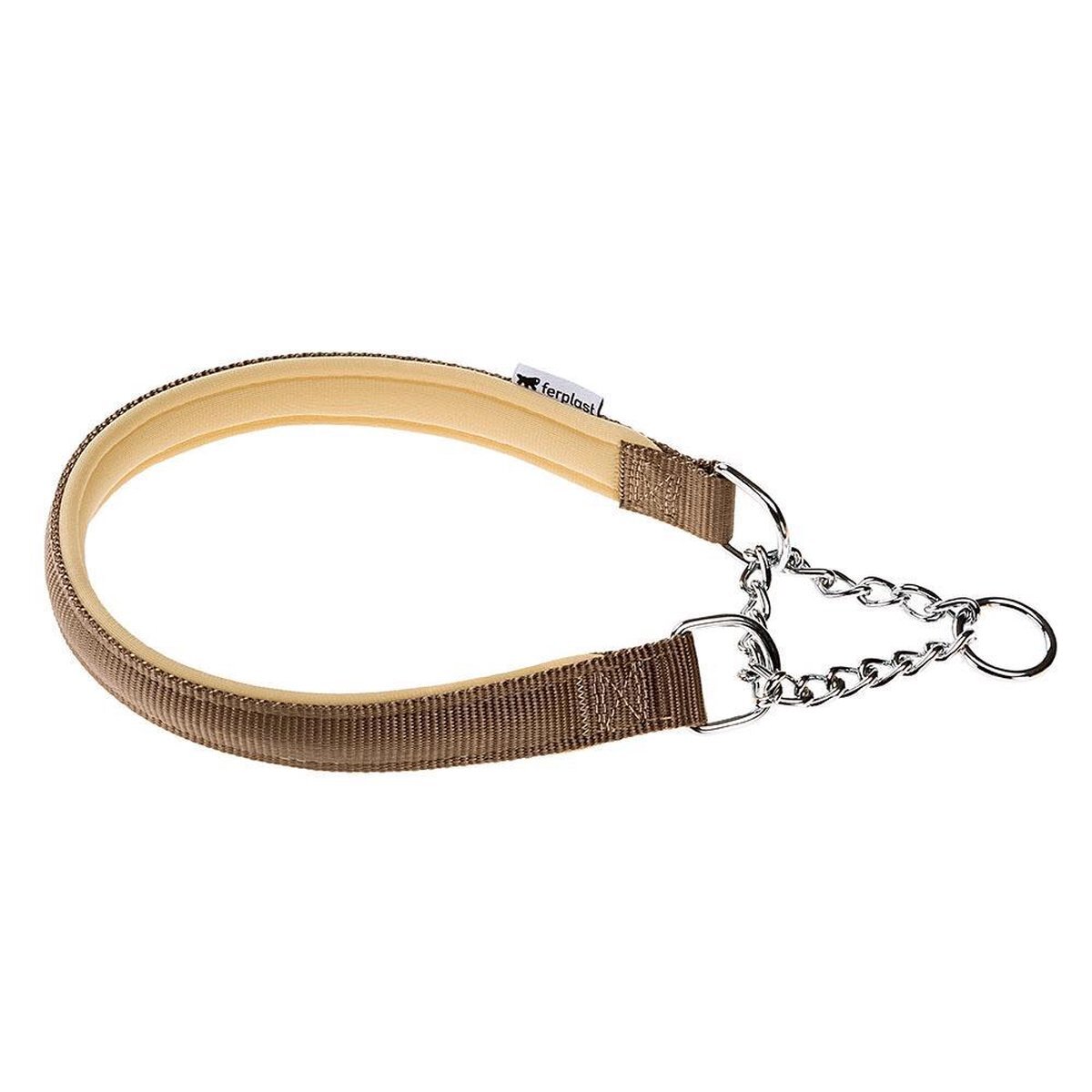 Ferplast Hondenhalsband Daytona 60 X 2,5 Cm Staal/nylon Bruin bruin