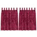 VidaXL Velvet Gordijnen Wijnrood 140 x 140 cm (2 stuks)