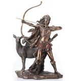 Veronese Design Gebronsde Artemis Godin van de Jacht en Wildernis Standbeeld