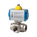 RIEGLER 350.614 messing kogelkraan, pneumat. regelaandrijving, L-boring, Rp1 1/2 L=137