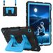 FINTIE Housse de protection pour enfants pour Samsung Galaxy Tab A11 Plus (A11+) 11 pouces 2025 et Galaxy Tab A9 Plus (A9+) 11 pouces 2023, housse de protection robuste et antichoc avec béquille intégrée, noir/bleu