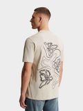Cast Iron T-shirt met ronde hals en korte mouwen - Grijs - XXL