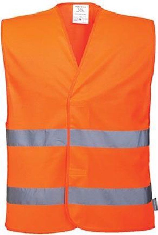 Portwest C474 Hi-Vis Twee Band Vest - S/M - Orange