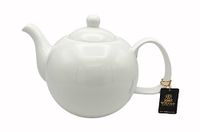 Wilmax WL-994045/A Porseleinen theepot, wit, 2150 ml capaciteit