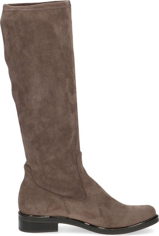 Caprice Kania Dames Lange Laarzen - Beige - Imitatiesuède - Maat 41.5
