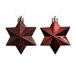 Decoris Ster kunststof L9b9h12 cm ossenbloed 12 st Shatterproof