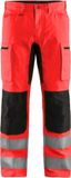 Blåkläder High Vis broek met stretch 1585-1811 - High Vis Rood/Zwart - C60