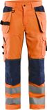 Blåkläder Werkbroek High Vis met ventilatie 1565-1811 - High Vis Oranje/Marineblauw - D96