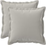 vidaXL - Kussensloop - 2 stuks - HOUTEN - Grijs - 35 x 35 cm - Polyester