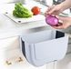 Petite poubelle pliable pour porte de meuble de cuisine, 3 litres, noir