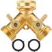 Dailygoody - Séparateur de tuyau à 2 voies - Laiton
