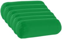 vidaXL Kussensloop 6 stuks Heerlen Groen Polyester Ø 15 x 40 cm