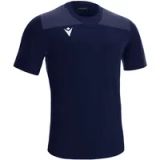 Macron Peridot Jersey Heren XS Marine/Marine Polyester Korte Mouw