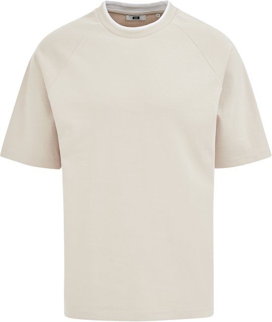 WE Fashion Heren boxy fit T-shirt