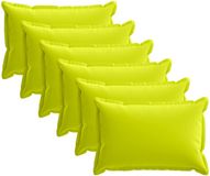 vidaXL Kussensloop 6 st houten helder groen 50 x 70 cm polyester