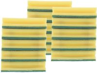Sorbo Schuurspons - 15x stuks - 15x15x5 cm - schoonmaakspons - groene schuurvlak - viscose