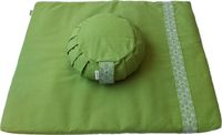 Samarali Groene Meditatie Essentials - Zafu Kussen & Zabuton Mat - Duurzaam en Biologisch