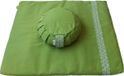 Samarali Groene Meditatie Essentials - Zafu Kussen & Zabuton Mat - Duurzaam en Biologisch