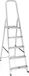 Equivera Huishoudtrap 5 Treden Telescoopladder Aluminium 150 kg