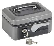 ARREGUI C9716 Stalen Geldkistje | 15 cm Breed | Grijs