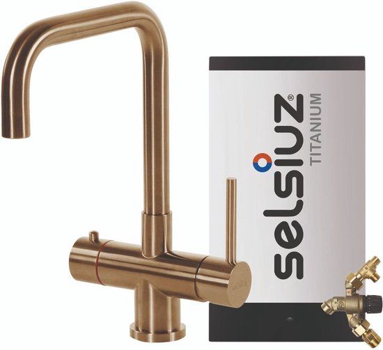 Selsiuz Haaks Gold / Goud met TITANIUM Combi (Extra) boiler - 350293
